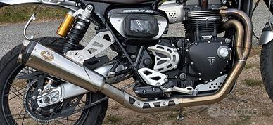 Scarico Basso Zard per Triumph Scrambler 1200.