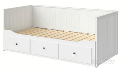 divano letto matrimoniale legno bianco