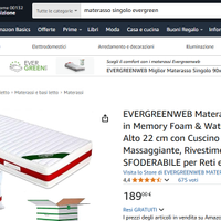 DISP. CONSEGNA, materasso singolo, COME NUOVO