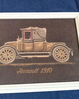 Quadretto ricamato Renault 1910 – 45×34 cm