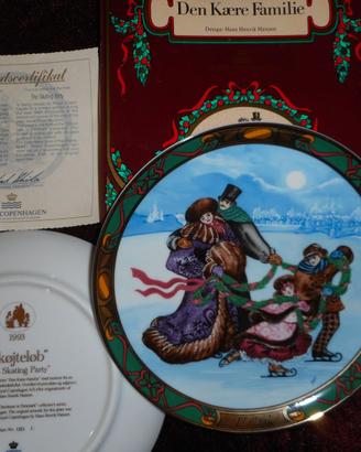 Royal Copenhagen 1993 piatto Famiglia Danese