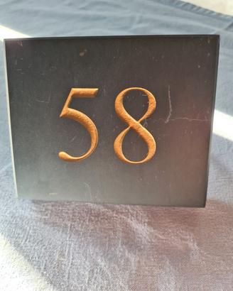 Numero civico in Ardesia 