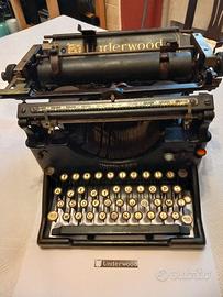 UNDERWOOD n. 5 anno 1910 macchina da scrivere