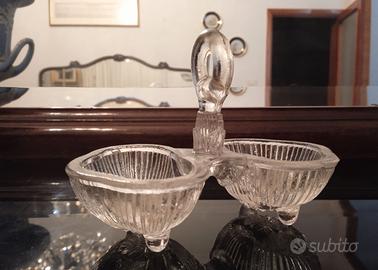 saliera vintage in vetro