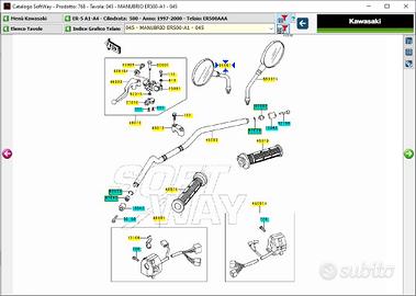 Specchio Sx Kawasaki ER 500 560011537