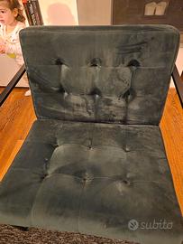 Poltrone velluto verde
