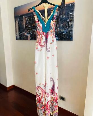 Abito lungo boho Promod, paisley, multicolore, 46