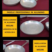 padelle professionali in alluminio