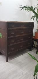 vecchio comò con base in marmo 