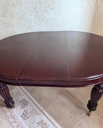 tavolo rotondo allungabile in legno diametro 120