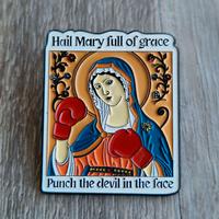 Hail Mary full of grace spilla nuova pin brooch