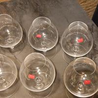 set di sei bicchieri da degustazione Baccarat 