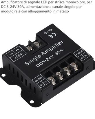 4 amplificatori di segnale led