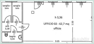 Ufficio al piano terra a mira