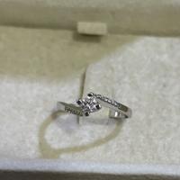 Anello diamanti e oro bianco come nuovo con garanz