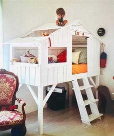 Letto per bambini a cabina/casetta