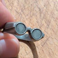 Anello "Occhiali Aviatore" in Argento 925  Vintage