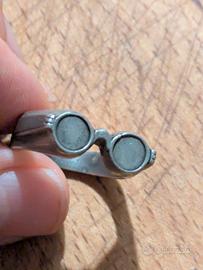 Anello "Occhiali Aviatore" in Argento 925  Vintage