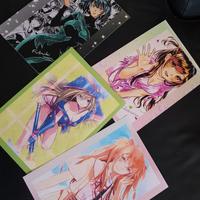 Stampe dei miei disegni Amime girls