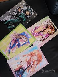 Stampe dei miei disegni Amime girls
