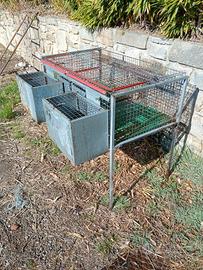 gabbia conigli fattrici