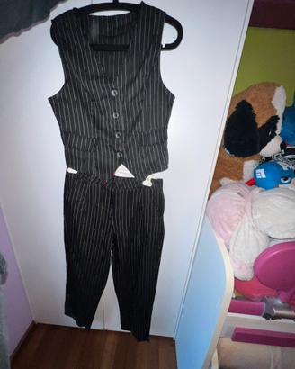 Completo Elegante Gessato Shein (Gilet + Pantalone