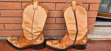 stivali cowboy cuoio