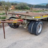 Carrellone pianale 3 assi targa gialla