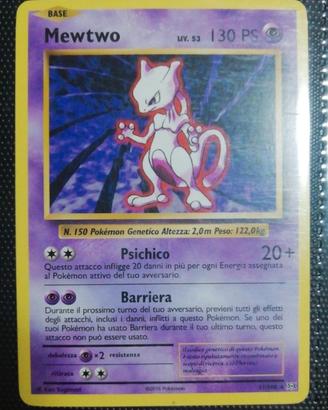 carta pokemon mewtwo no holo