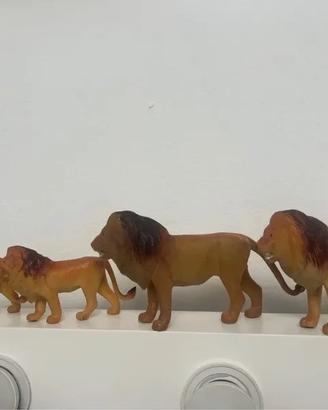 🦁 Lotto Animali Savana - Set 4 Leoni Giocattolo