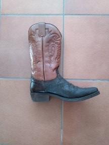Stivali uomo pelle effetto squame di serpente n.43