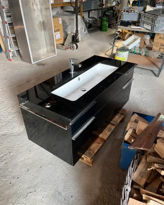 Mobile lavandino bagno nero moderno come nuovo
