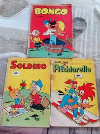 Soldino, Picchiarello e Bongo-3 Fumetti anni 70.