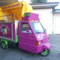 Ape piaggio gelati autonegozio ambulante