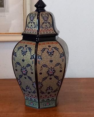 Vaso cinese in ceramica dipinta