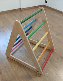 Triangolo Pikler completo di tavola bifacciale