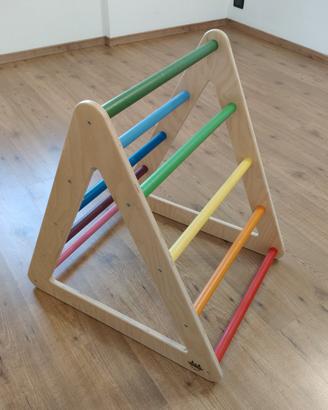 Triangolo Pikler completo di tavola bifacciale
