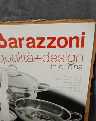Batteria Pentole acciaio Inox Barazzoni 9 pezzi