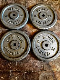 Dischi bilanciere  4 da 10 kg Weider Barbell