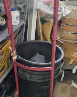 carrello bravetta portatutto con ruote in gomma