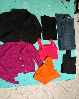 Lotto 7 pezzi abbigliamento