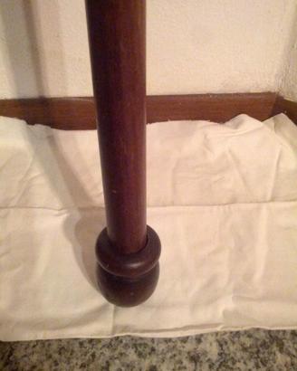 Supporto in legno per tende + anelli