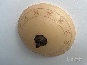 Plafoniera in vetro stile classico