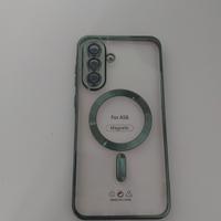 Cover verde telefono Samsung A56 magnetica