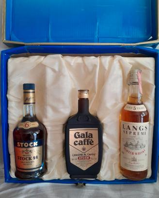 Confezione di 3 bottiglie di Liquore da collezione