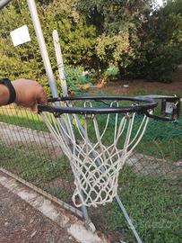 Canestro basket super rinforzato con retina profes