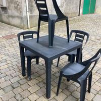 TAVOLI, SEDIE E OMBRELLONI DA GIARDINO, DA ESTERNO