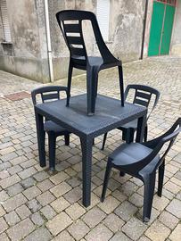 TAVOLI, SEDIE E OMBRELLONI DA GIARDINO, DA ESTERNO