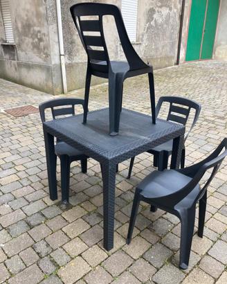 TAVOLI, SEDIE E OMBRELLONI DA GIARDINO, DA ESTERNO