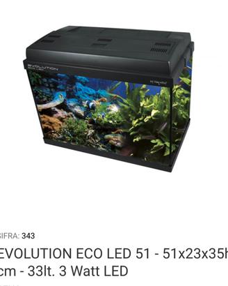 Acquario 33 lt completo di accessori
